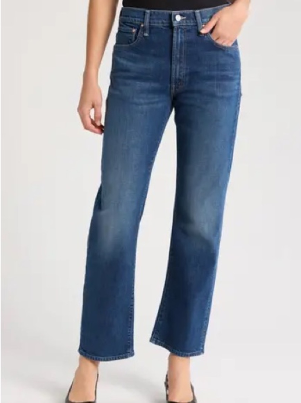 MOTHER The Ditcher Zip Hover Straight-Leg Jeans 24 - Fits like 26 - Like New!!